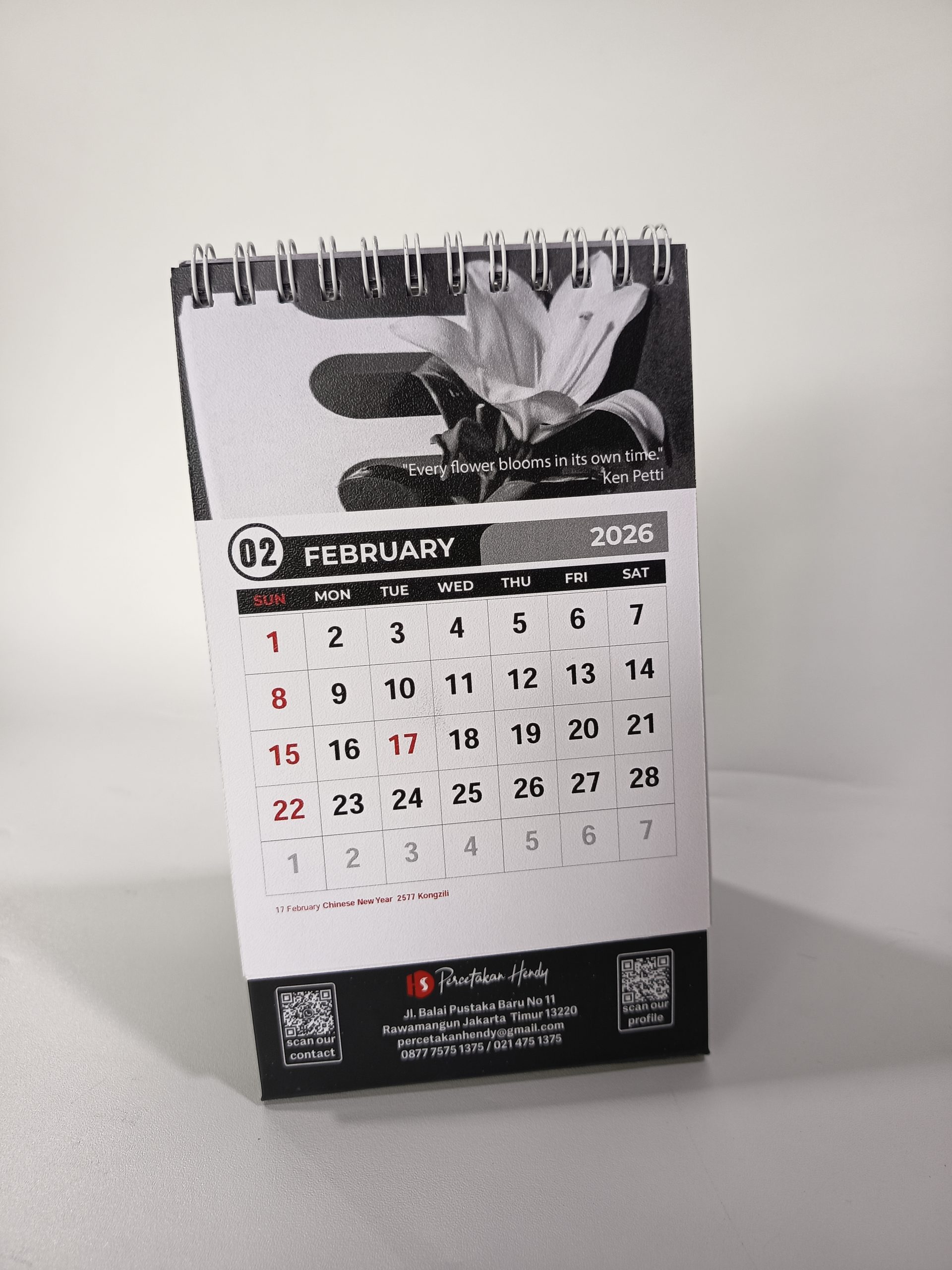 Kalender Bisnis 2026 – Percetakan Hendy Jakarta Siap Bantu Promosikan Brand Anda!