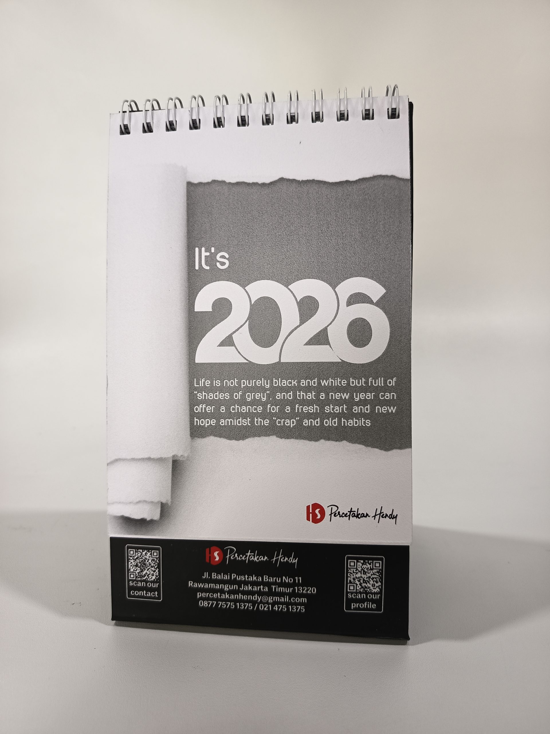Kalender Meja Promosi 2026 – Media Branding Efektif dari Percetakan Hendy